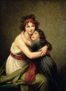 Madame Vigee-Lebrun ja hänen tyttärensä Jeanne-Lucie-Louise (1780-1819) 1789